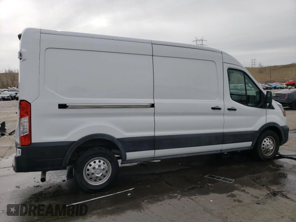 2023 Ford Transit with VIN 1FTYE2CG5PKB19301, listed as a Copart auction lot 50044225 with 38,943 mi miles and Salvage title. Bid and sale history available at DreamBid. Image 3.