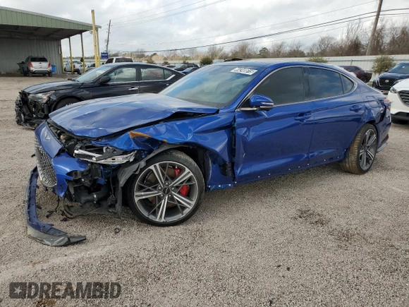 2024 Genesis G70 Sport Advanced with VIN KMTG54SE6RU139864, listed as a Copart auction lot 44240815 with 5,758 mi miles and Clean Title. Bid and sale history available at DreamBid. Image 1.