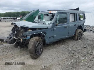 2024 Jeep Wrangler Sport S with VIN 1C4PJXDG8RW314162, listed as a Copart auction lot 60823865 with Not provided miles and Salvage title. Bid and sale history available at DreamBid. Image 1.