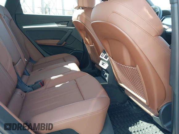 2024 Audi Q5 S line Premium Plus with VIN WA1EAAFY1R2143511, listed as a IAAI auction lot 40736946 with 1,125 mi miles and . Bid and sale history available at DreamBid. Image 8.