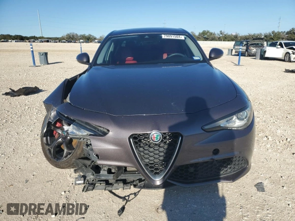 2018 Alfa Romeo Giulia Ti Sport with VIN ZARFAECN8J7580740, listed as a Copart auction lot 79091504 with 81,981 mi miles and Salvage Title. Bid and sale history available at carsss.com. Image 5.
