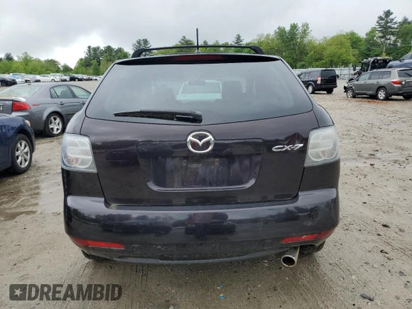 2010 Mazda CX-7 Sport with VIN JM3ER2WMXA0308545, listed as a Copart auction lot 57403755 with 183,969 mi miles and Clean Title. Bid and sale history available at DreamBid. Image 6.