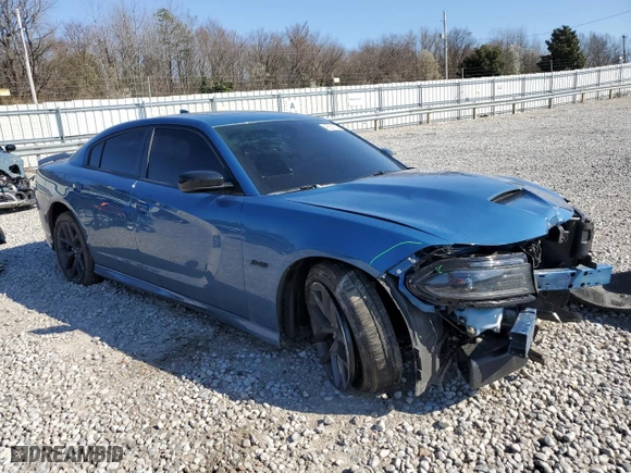 2023 Dodge Charger R/T with VIN 2C3CDXCT2PH660003, listed as a Copart auction lot 48254125 with 25,729 mi miles and Salvage Title. Bid and sale history available at carsss.com. Image 4.