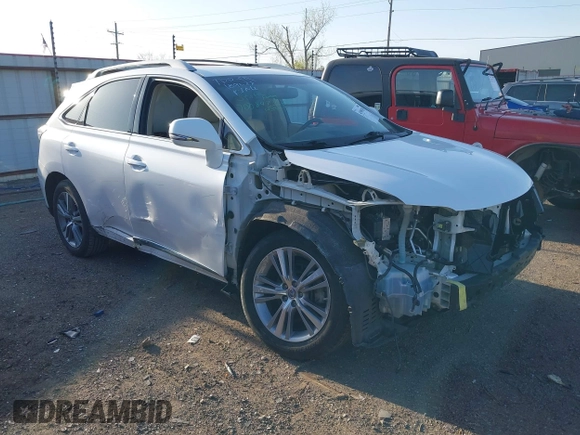 2015 Lexus RX 350 with VIN 2T2ZK1BA7FC155135, listed as a IAAI auction lot 41990339 with 123,503 mi miles and . Bid and sale history available at carsss.com. Image 1.