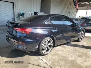 2023 Audi A3 Premium with VIN WAUAUDGY5PA134824, listed as a Copart auction lot 77344303 with 2,533 mi miles. Bid and sale history available at carsss.com. Image 3.