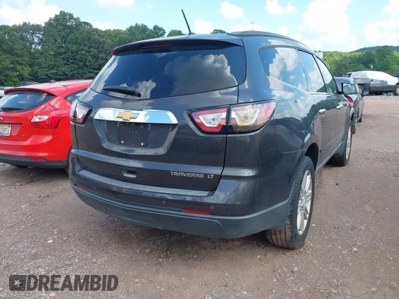 2015 Chevrolet Traverse LT with VIN 1GNKRGKDXFJ231425, listed as a IAAI auction lot 42534443 with Not provided miles and . Bid and sale history available at DreamBid. Image 4.