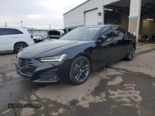 2024 Acura TLX w/A-Spec Package with VIN 19UUB6F55RA002093, listed as a Copart auction lot 45680955 with 3,948 mi miles and Salvage Title. Bid and sale history available at carsss.com. Image 1.