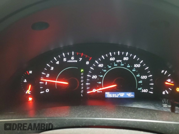 2007 Toyota Camry CE with VIN 4T1BE46K57U107232, listed as a Copart auction lot 52075235 with 196,952 mi miles and Salvage Title. Bid and sale history available at DreamBid. Image 9.