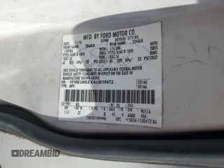 2010 Ford Explorer Eddie Bauer z VIN 1FMEU6EEXAUB15972, wystawiony jako Copart lot #57467035 z przebiegiem 211 304 mil mil oraz Szkoda całkowita • Salvage title. Historia ofert i sprzedaży dostępna na DreamBid. Obrazek 13.