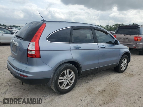2011 Honda CR-V EX-L with VIN 5J6RE3H7XBL056647, listed as a Copart auction lot 54762925 with 130,394 mi miles and Salvage Title. Bid and sale history available at carsss.com. Image 3.