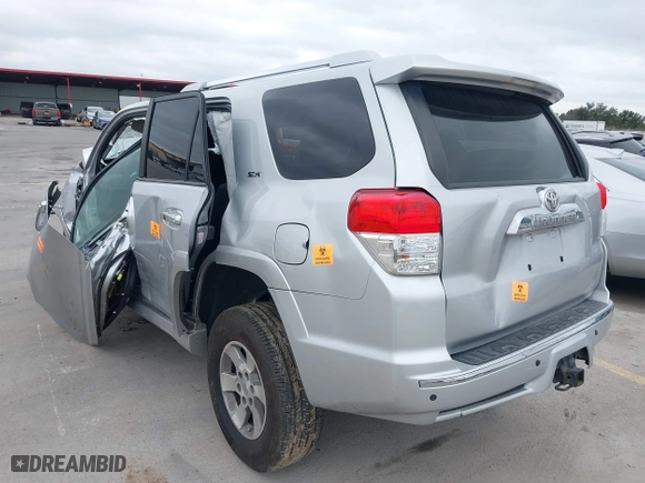 2010 Toyota 4Runner SR5 with VIN JTEZU5JR9A5011357, listed as a IAAI auction lot 41514810 with 1 mi miles. Bid and sale history available at carsss.com. Image 3.