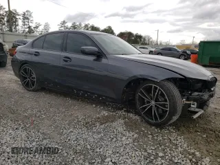 2021 BMW 3 Series 330i with VIN 3MW5R1J0XM8B57091, listed as a Copart auction lot 47584795 with 51,205 mi miles and Salvage Title. Bid and sale history available at carsss.com. Image 4.