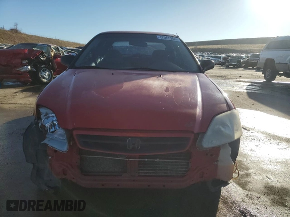2000 Honda Civic DX with VIN 2HGEJ6348YH102076, listed as a Copart auction lot 47065905 with 198,093 mi miles and Salvage Title. Bid and sale history available at carsss.com. Image 5.