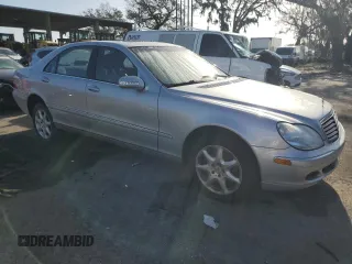 2003 Mercedes-Benz S-Class 4.3L with VIN WDBNG83J03A383925, listed as a Copart auction lot 78554844 with 0 mi miles and Salvage Title. Bid and sale history available at carsss.com. Image 4.