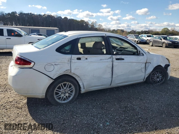 2008 Ford Focus SE with VIN 1FAHP35N08W275659, listed as a Copart auction lot 47980245 with 0 mi miles and Salvage Title. Bid and sale history available at carsss.com. Image 3.
