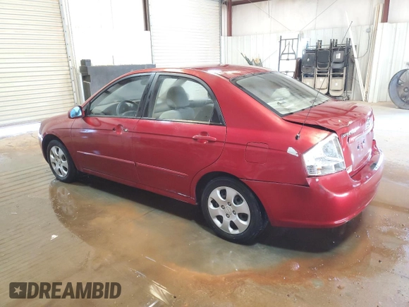 2008 Kia Spectra EX with VIN KNAFE122685509781, listed as a Copart auction lot 60413084 with 73,808 mi miles and Clean Title. Bid and sale history available at carsss.com. Image 2.