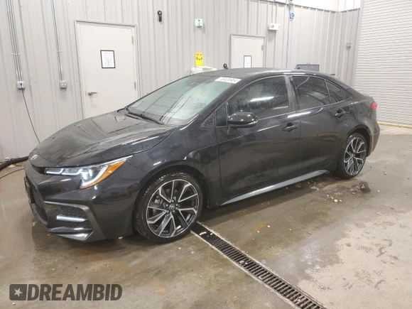 2021 Toyota Corolla SE with VIN JTDM4MCE3MJ065154, listed as a Copart auction lot 76926904 with 23,811 mi miles and Salvage Title. Bid and sale history available at carsss.com. Image 1.