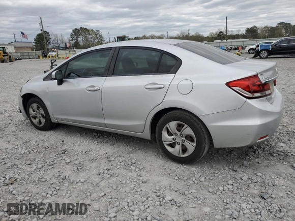 2015 Honda Civic Sedan LX with VIN 19XFB2F56FE035810, listed as a Copart auction lot 50089945 with 143,039 mi miles and Salvage Title. Bid and sale history available at carsss.com. Image 2.