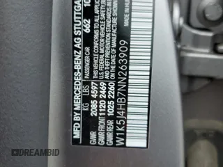 2022 Mercedes-Benz CLA 250 with VIN W1K5J4HB7NN263909, listed as a Copart auction lot 66138673 with 46,408 mi miles and . Bid and sale history available at DreamBid. Image 12.