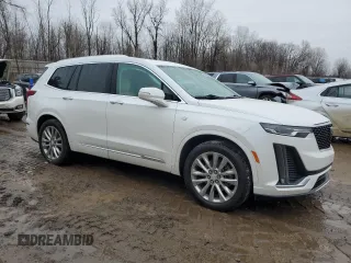 2021 Cadillac XT6 Premium Luxury with VIN 1GYKPDRS3MZ149692, listed as a Copart auction lot 47109805 with 82,004 mi miles and Salvage title. Bid and sale history available at DreamBid. Image 4.