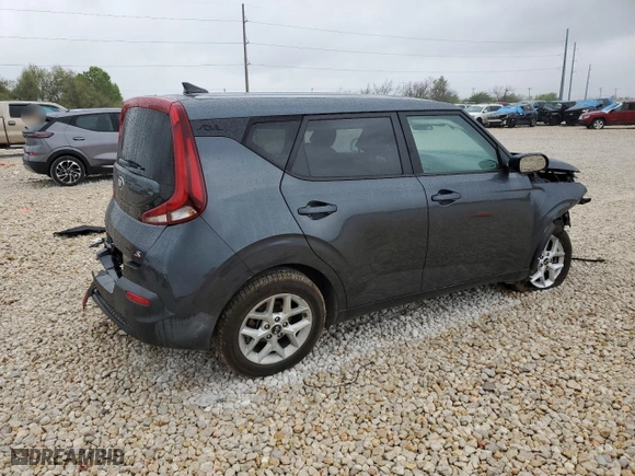 2021 Kia Soul X-Line with VIN KNDJ23AU4M7772919, listed as a Copart auction lot 50230035 with 0 mi miles and Salvage Title. Bid and sale history available at carsss.com. Image 3.