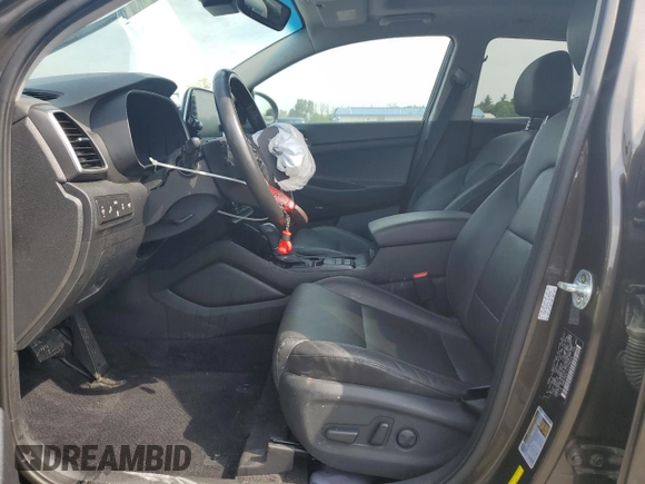 2020 Hyundai Tucson Ultimate with VIN KM8J3CAL1LU145370, listed as a Copart auction lot 62810955 with 60,850 mi miles and Salvage title. Bid and sale history available at DreamBid. Image 7.