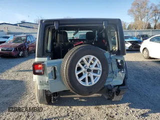 2023 Jeep Wrangler Sport with VIN 1C4HJXDNXPW635345, listed as a Copart auction lot 80929674 with 29,229 mi miles and Salvage Title. Bid and sale history available at DreamBid. Image 6.
