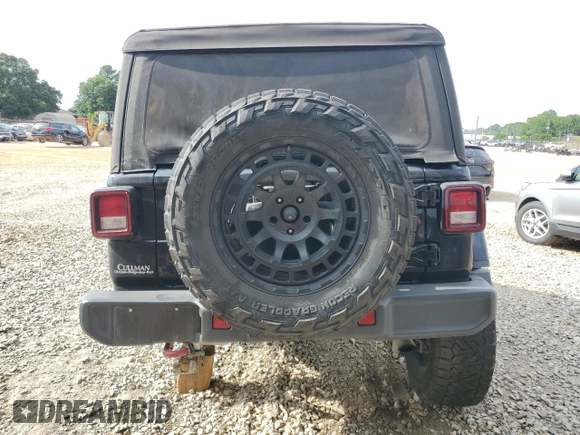 2019 Jeep Wrangler Unlimited Rubicon with VIN 1C4HJXFN2KW525606, listed as a Copart auction lot 62674225 with 55,128 mi miles and Salvage title. Bid and sale history available at DreamBid. Image 6.