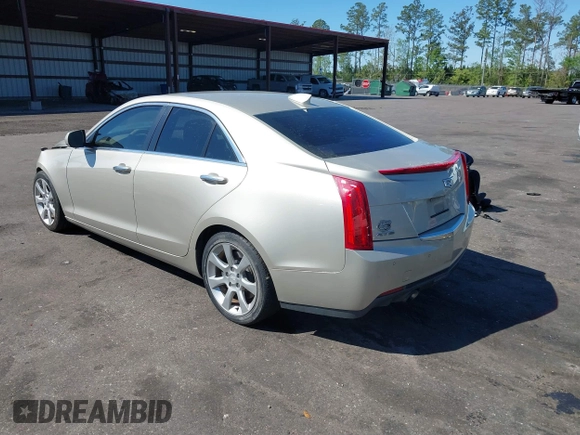 2015 Cadillac ATS Sedan Luxury RWD with VIN 1G6AB5RX4F0140981, listed as a IAAI auction lot 41889433 with 80,466 mi miles. Bid and sale history available at carsss.com. Image 3.