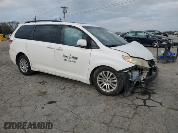 2011 Toyota Sienna XLE AAS with VIN 5TDYK3DC3BS011352, listed as a Copart auction lot 51928215 with 281,062 mi miles and Salvage Title. Bid and sale history available at carsss.com. Image 4.