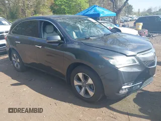 2014 Acura MDX with VIN 5FRYD3H23EB013573, listed as a IAAI auction lot 41524320 with 96,405 mi miles and . Bid and sale history available at DreamBid. Image 1.