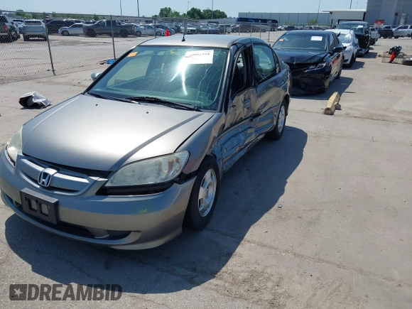 2005 Honda Civic with VIN JHMES966X5S003661, listed as a IAAI auction lot 41991358 with 145,574 mi miles and . Bid and sale history available at DreamBid. Image 19.
