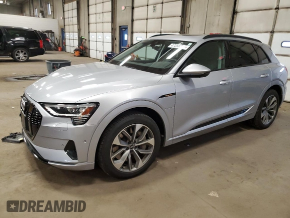 2021 Audi e-tron Premium Plus z VIN WA1LAAGE8MB015982, wystawiony jako Copart lot #47356315 z przebiegiem 43 618 mil mil oraz Nie do naprawy • Non repairable. Historia ofert i sprzedaży dostępna na DreamBid. Obrazek 1.