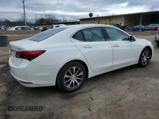 2017 Acura TLX with VIN 19UUB1F37HA002676, listed as a Copart auction lot 48238855 with 110,143 mi miles and Salvage Title. Bid and sale history available at carsss.com. Image 3.