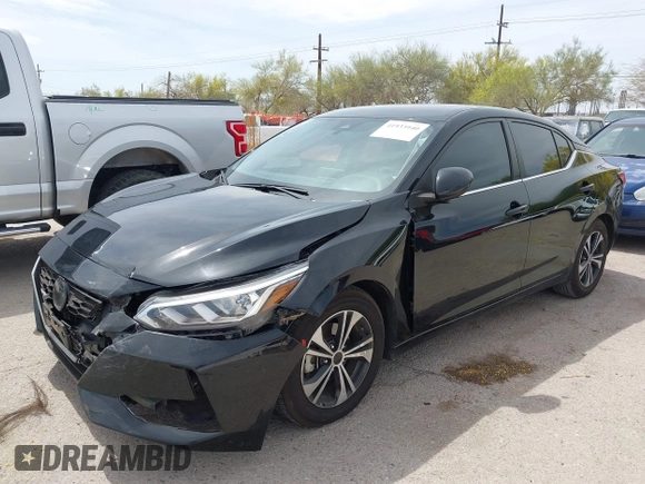 2023 Nissan Sentra SV with VIN 3N1AB8CV0PY232136, listed as a IAAI auction lot 41933940 with 40,422 mi miles and . Bid and sale history available at DreamBid. Image 6.