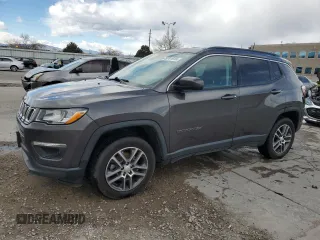 2017 Jeep Compass Latitude with VIN 3C4NJDBB4HT646245, listed as a Copart auction lot 49741915 with 106,710 mi miles and Salvage Title. Bid and sale history available at carsss.com. Image 1.
