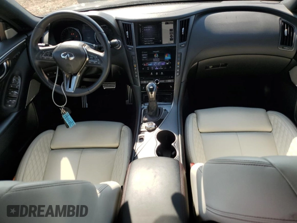 2023 Infiniti Q50 Red Sport 400 z VIN JN1FV7DR0PM590123, wystawiony jako Copart lot #62036915 z przebiegiem 42 739 mil mil oraz Szkoda całkowita • Salvage title. Historia ofert i sprzedaży dostępna na DreamBid. Obrazek 8.