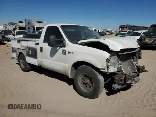 2002 Ford Super Duty F-250 XL with VIN 1FTNF20L72EB14450, listed as a Copart auction lot 43184425 with 0 mi miles and Salvage Title. Bid and sale history available at carsss.com. Image 4.