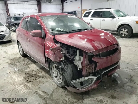 2019 Mitsubishi Mirage SE with VIN ML32A4HJ1KH009940, listed as a Copart auction lot 45674775 with 56,230 mi miles and Salvage Title. Bid and sale history available at carsss.com. Image 13.