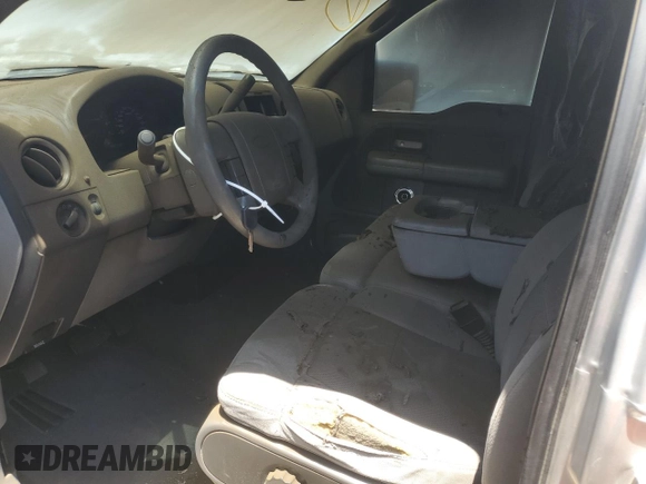 2005 Ford F-150 XLT with VIN 1FTPW12505KF07827, listed as a Copart auction lot 62026695 with Not provided miles and Salvage title. Bid and sale history available at DreamBid. Image 7.