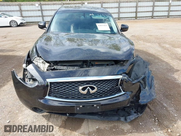 2017 Infiniti QX70 with VIN JN8CS1MW4HM414936, listed as a IAAI auction lot 42035425 with 127,220 mi miles and . Bid and sale history available at DreamBid. Image 6.