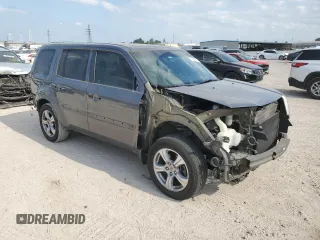 2012 Honda Pilot EX-L with VIN 5FNYF3H68CB034298, listed as a Copart auction lot 53504215 with 160,352 mi miles and Salvage title. Bid and sale history available at DreamBid. Image 4.