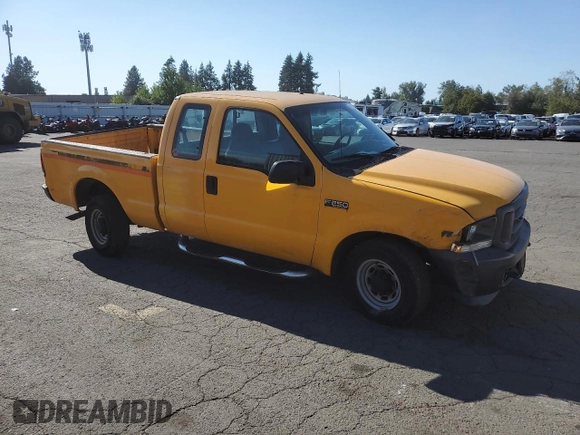2002 Ford F-250 XL with VIN 1FTNX20L62EC53546, listed as a Copart auction lot 71931714 with 230,427 mi miles and Salvage title. Bid and sale history available at DreamBid. Image 4.