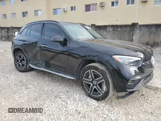 2023 Mercedes-Benz GLC with VIN W1NKM4GB9PU025907, listed as a Copart auction lot 45935185 with 0 mi miles and Salvage Title. Bid and sale history available at carsss.com. Image 4.