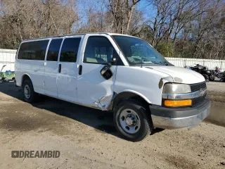 2010 Chevrolet Express Passenger LT with VIN 1GA2G1DG2A1148818, listed as a Copart auction lot 46236375 with 142,954 mi miles and Salvage title. Bid and sale history available at DreamBid. Image 4.