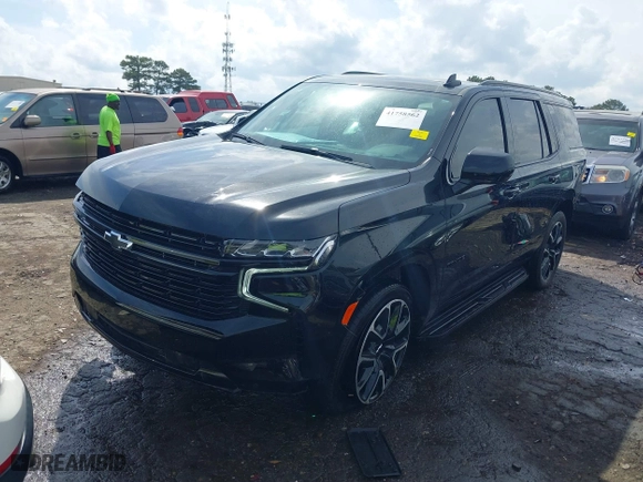 2023 Chevrolet Tahoe RST with VIN 1GNSCRKD7PR225100, listed as a IAAI auction lot 41758562 with 34,393 mi miles. Bid and sale history available at carsss.com. Image 16.
