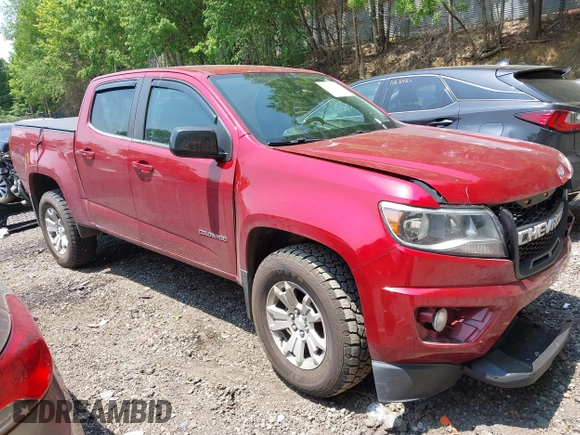 2018 Chevrolet Colorado 4WD LT z VIN 1GCGTCENXJ1214811, wystawiony jako IAAI lot #42418878 z przebiegiem 80 453 mil mil oraz . Historia ofert i sprzedaży dostępna na DreamBid. Obrazek 1.