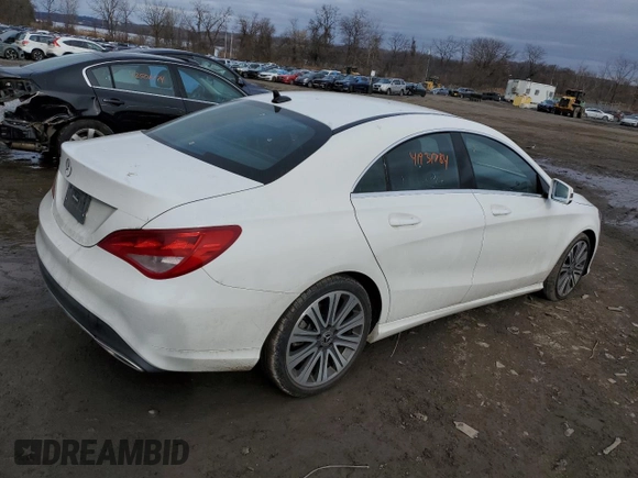 2018 Mercedes-Benz CLA 250 with VIN WDDSJ4EB1JN671050, listed as a Copart auction lot 41931784 with 66,515 mi miles and . Bid and sale history available at DreamBid. Image 3.