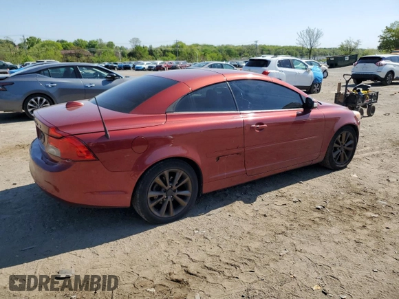 2011 Volvo C70 with VIN YV1672MC5BJ120129, listed as a Copart auction lot 55194515 with 159,270 mi miles and Clean Title. Bid and sale history available at carsss.com. Image 3.