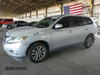 2015 Nissan Pathfinder S with VIN 5N1AR2MN3FC634675, listed as a Copart auction lot 63709185 with 148,998 mi miles and Clean title. Bid and sale history available at DreamBid. Image 1.